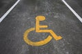 Wheelchair sign or wheelchair lans