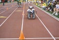 Wheelchair Special Olympics athlete