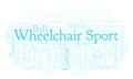 Wheelchair Sport word cloud.