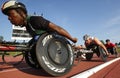 Wheelchair Track Race Men Athletes