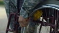 Wheelchaired soldier trying to live on with injuries and psychological trauma