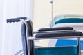 Wheelchairs waiting for services on hospital room with sun light Royalty Free Stock Photo