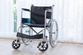 Wheelchairs waiting for services on hospital room with sun light Royalty Free Stock Photo