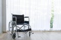 Wheelchairs waiting for services on hospital room with sun light