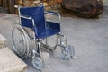 Wheelchairs waiting for services on hospital with sun light. Royalty Free Stock Photo