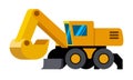 Wheeled excavator minimalistic icon