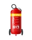 Wheeled Fire Extinguisher Composition Royalty Free Stock Photo