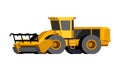 Wheeled mulcher vehicle icon Royalty Free Stock Photo