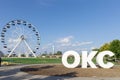 Wheeler Ferris Wheel, Wheeler District, amusement park ride. Royalty Free Stock Photo