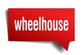 Wheelhouse red 3d speech bubble