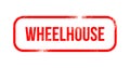 Wheelhouse - red grunge rubber, stamp