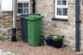 Wheelie bins in Yorkshire Royalty Free Stock Photo