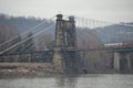 Wheeling West Virginia suspension bridge