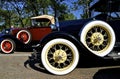 Wheels of a classic Ford car