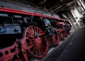 Wheels of a german steam train Royalty Free Stock Photo