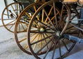 Western Horse Drawn Buggy Wagon Wheels Royalty Free Stock Photo