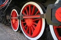 wheels of the locomotive Royalty Free Stock Photo