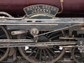 Wheels of old locomotive engine