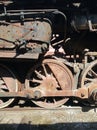 Wheels of old retro train Royalty Free Stock Photo