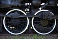 Wheels of and old steam train Royalty Free Stock Photo