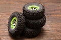 Wheels of Rc crawler model toy