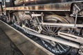 Wheels of a steam train Royalty Free Stock Photo