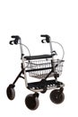 4 wheels trolley with basket for elders Royalty Free Stock Photo