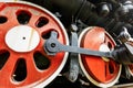 Wheels of vintage steam train Royalty Free Stock Photo