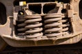 Wheelset mechanism of railway cars Royalty Free Stock Photo