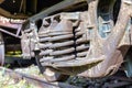 Wheelset mechanism of railway cars Royalty Free Stock Photo