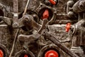 Wheelwork in old engine Royalty Free Stock Photo