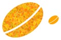 Wheet Seed Polygonal Lowpoly Flat Icon