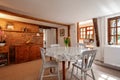 British dining area in traditional country cottage