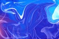 where creativity flows hand-painted background with mixed liquid blue paints abstract fluid acrylic painting marbled colorful