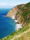 North Devon Coast where Exmoor meets the Sea Royalty Free Stock Photo