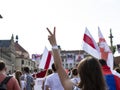 Support for Belarusians from the Czech Republic Royalty Free Stock Photo