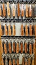 Where`s George? Wooden knife Keychain names souvenir