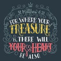 For where your treasure is bible quote