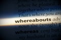 Whereabouts