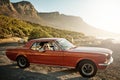 Wheres the fun in saying no to adventure. a young couple enjoying a road trip together.