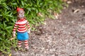 Wheres Wally Wilma figurine at a model village