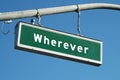 Wherever sign