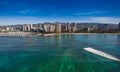 Beautiful Aerial View of Waikiki Beach Royalty Free Stock Photo