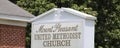 Mount Pleasant United Methodist Church Sign, Osceola Arkansas