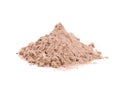 Whey cocoa protein powder for brown fitness shake isolated