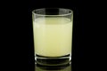 Whey dairy product in a glass