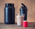 Whey protein powder Royalty Free Stock Photo