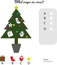 Simple game to guess the correct piece in the tree for kids