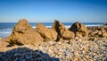 Four Rocks at Trow Point South Shields Royalty Free Stock Photo