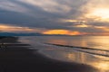 Whidbey Island Beach at Sunset Royalty Free Stock Photo